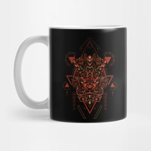 Oni mecha mask Mug